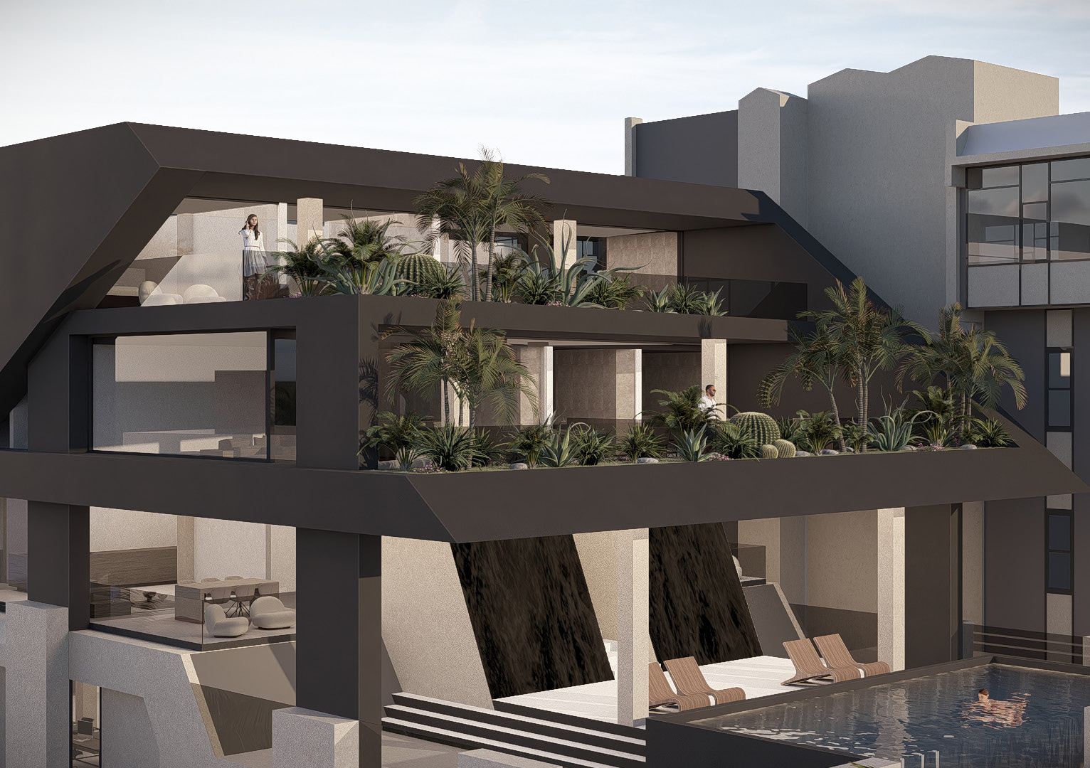 Pool deck