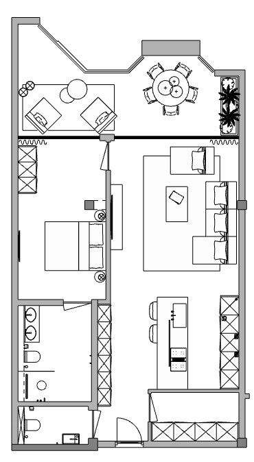Floor plan — 15B