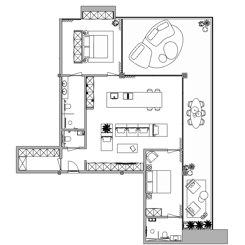 Floor plan — 15J